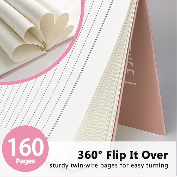 LIANGW Funny Notebooks Journal, Sarcastic Notebooks for Work, Funny Office Gifts for Coworkers, Funny Notebooks for Work, Office Humor Gifts, Black Hardcover Spiral Notebook 5.5x8.3 Inch(pink)