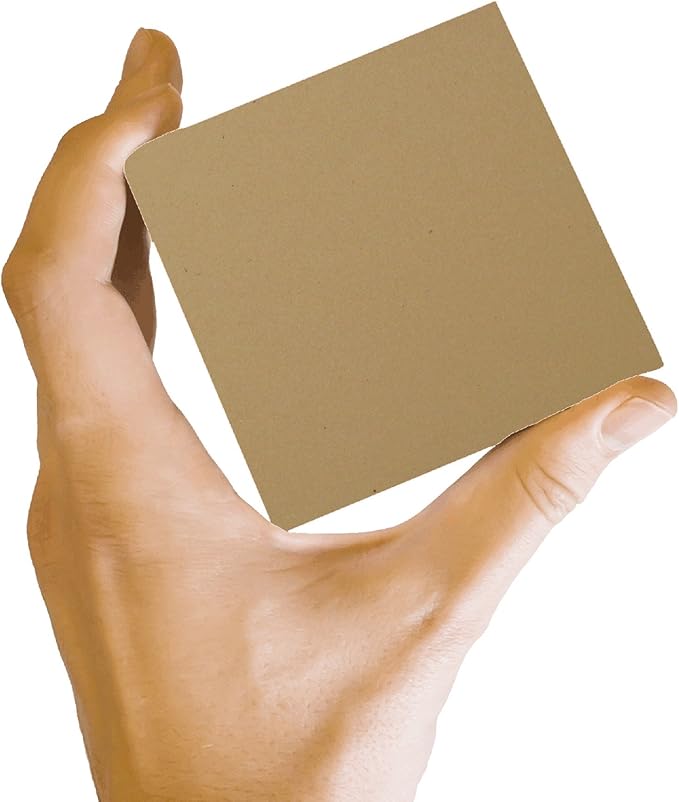 25 Brown Kraft Fiber 80# Cover Paper Sheets - 4" X 6" (4X6 Inches) Photo|Card|Frame Size - Rich Earthy Color with Natural Fibers - 80lb/Pound Cardstock - Smooth Finish