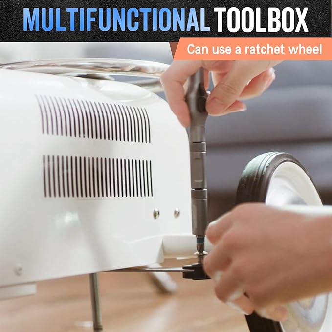 DIY Screwdriver 24 In 1, 2025 New Multi Bit Magnetic Screwdriver Set, 24 in 1 Magnetic Repair Tool with Detachable Handle, Multifunctional Household Wrench Screwdriver Tool Combination Set (2)