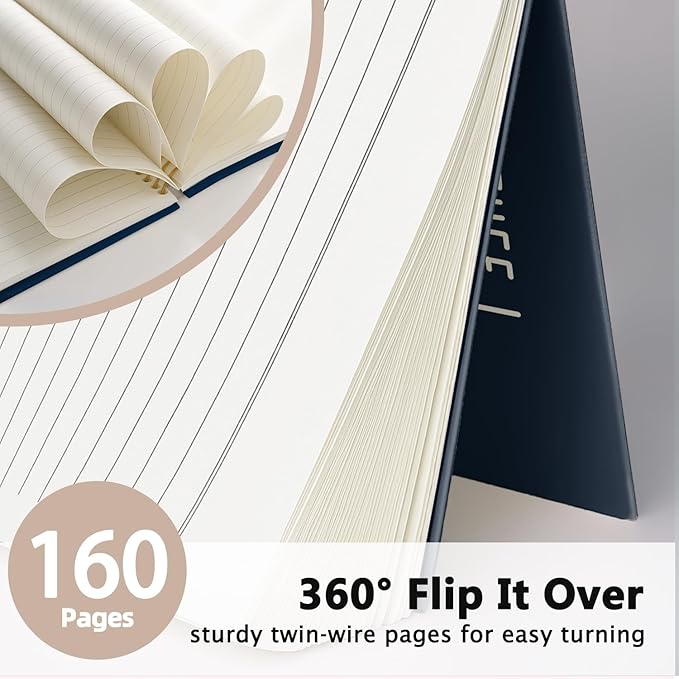 LIANGW Funny Navy Blue Notebooks for Work, Funny Work Gifts for Coworkers & Boss, Coworker Office Gifts for Men Women, Fun Spiral Notebooks Journals for Writing, Funny Office Supplies 5.5x8.3 Inch