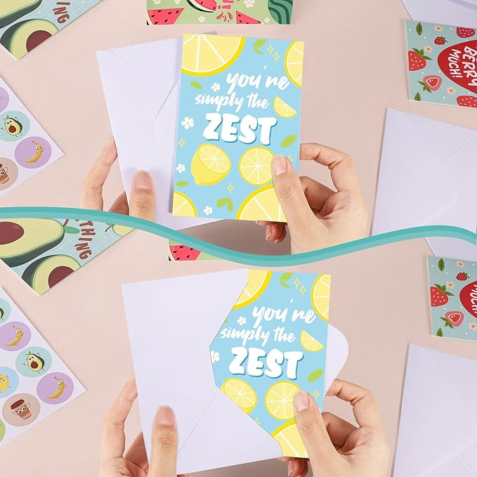 Thboxes 40 Pack Funny Thank You Cards with Envelopes & Stickers, 4×6 in Cute Thank You Card, Blank Cards and Envelopes Greeting Card for Kids Birthday, Wedding, Baby Shower, Thanksgiving, Christmas