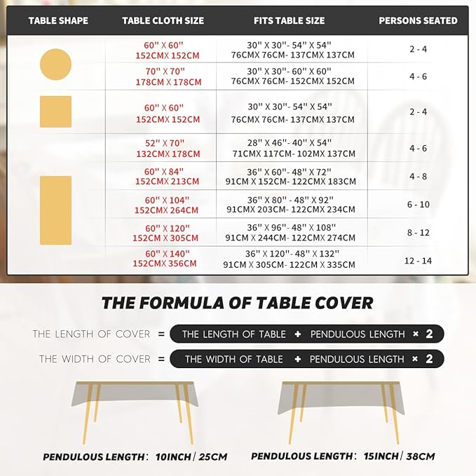 Horaldaily Fall Tablecloth 60x104 Inch Rectangular, Caramel Soft Plush Faux Fur Pumpkin Table Cover, Thanksgiving Autumn Harvest Dining Table Decoration for Home Party Dinner