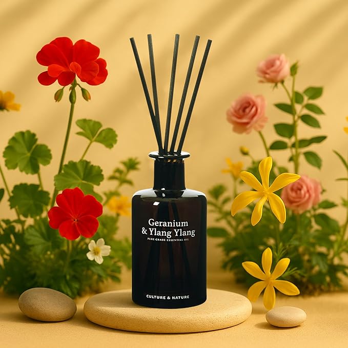 CULTURE & NATURE Pure Grade Essential Oil Diffuser (Geranium & Ylang Ylang)