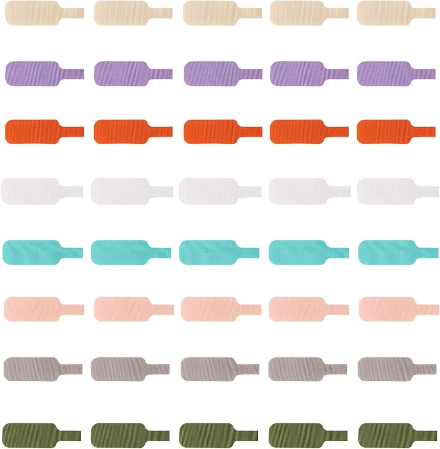 Cable Labels Large Size, Multi-Color (40-Pack) Write On Cord Tags for Organizing Wires and Identification,Reusable and Versatile for Multiple Purposes - 8Color