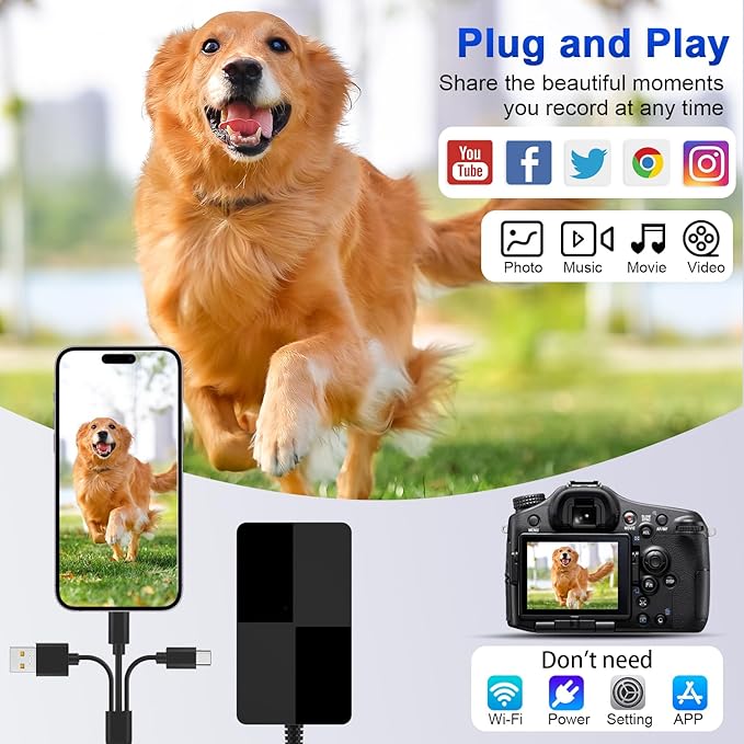 Memory Stick Pro Duo Adapter 8-in-1 Multi-Card Reader with SD/TF/MS/CF/XD Slots & 3 USB 2.0 Ports, Lightning+USB A+USB C Ports Memory Stick Pro Duo Reader for iPhone/iPad/Windows/MAC/Chrome OS