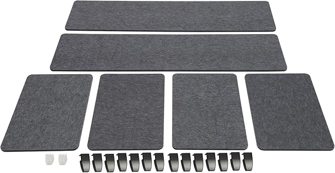 2 Pack Acoustic Desk Divider 59 x 16 Inch No Drilling Clamp-On Privacy Shields Panel Freestanding Desk Divider Desktop Sound Proof Dividers for Office Libraries School Student Desks