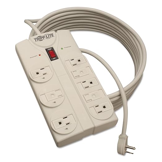 Tripp-Lite TLP825 TRIPP-LITE, Surge Protector, 8 Outlet, 25 Foot Cord, Rated for 1440 Joules, Built in 15 Amp Power Switch