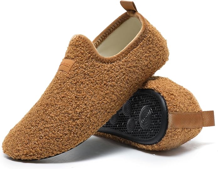 SLEVEL Lightweight Non Slip Travel Indoor Grip House Slipper Socks Unisex Adult Around The House Floor Home Shoes for Women Men