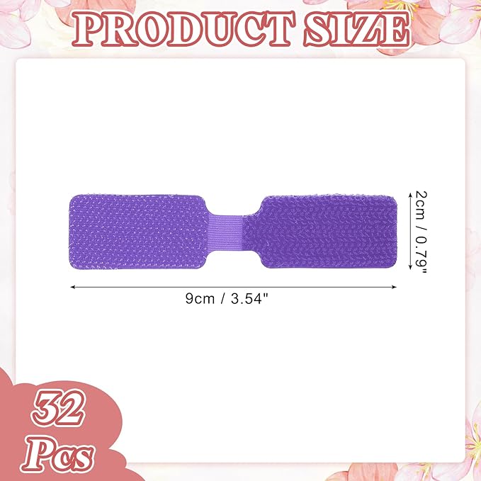 PATIKIL 3.5 x 0.8 Inch Cable Labels, 32 Pcs Electronic Cable Identification Tags Nylon Write on Wire Labels Rectangle Cord Tags Labeling for Electronics Management Organization, Purple