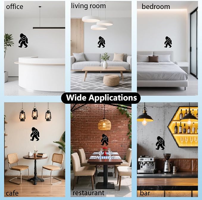 Wild Man Wall Clock Irregular Shape Decorative Wall Clock Man Non-Ticking Clock for Home Office Decoration, 16.14×12.12 inch