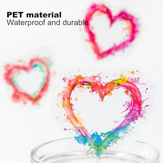 AuriicLeaf Frame PET Sticker Set, 120PCS Watercolor Blending Borders for Scrapbooking, Journaling, and Craft Supplies