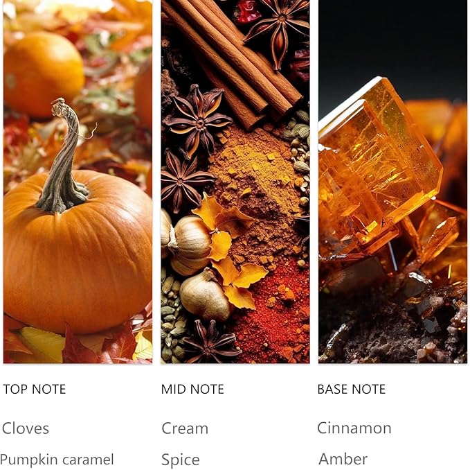 Tuqila Waterless Diffuser Oil Pumpkin Cream 20ML Sampler, Essential Scent Oil Usage Cold Air Waterless Diffuser, Hotel Luxury Air Scents Oils & Fragrance for Home