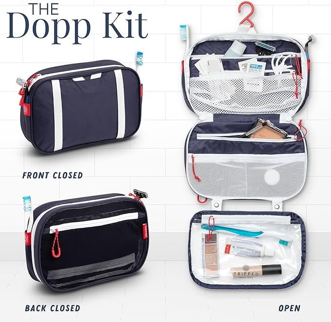 Toiletry Bag Kit Set: Hanging Travel Toiletry Bag + 311 TSA Cosmetic Liquid Bag + Ultralight Accessory Organizer Pouch