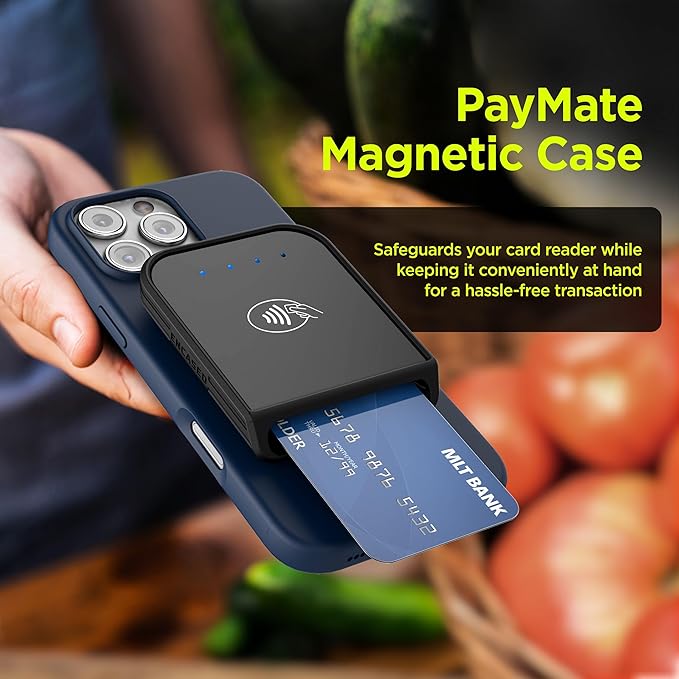 ENCASED Protective Case for Shopify Tap & Chip Card Reader (MagSafe Compatible) Black