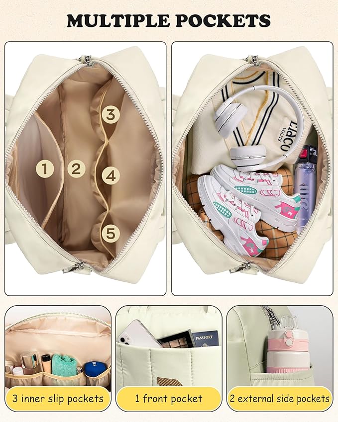 Gift for 10 Year Old Girl-Kids Weekender Bag, Travel Bags，Girl Gifts-Initial Overnight Bag with Wet Pocket，Lightweight Weekender Bags Personalized Gym Tote with Makeup Pouch-Kid Bags