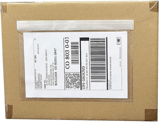 (1200 Pack) BEUYI Clear 9.5'' x 6.7'' Packing List Envelopes, Adhesive Shipping Label Pouches/Sleeves, Easily Fits Half of Letter-Size Paper