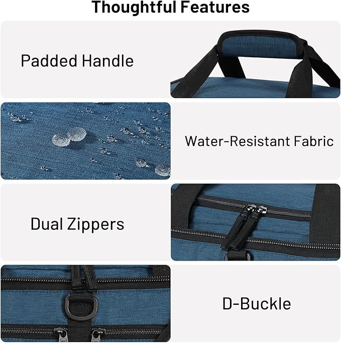 MIER Foldable Duffle Bag with Shoe Compartment 50L Travel Duffel Bags for Men Women Packable Overnight Bag for Camping Gym Weekender, Drak Blue