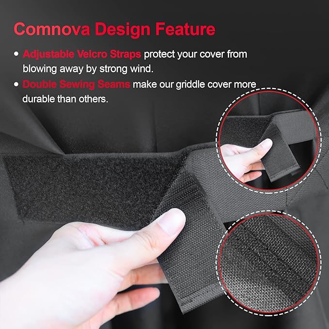 Comnova Grill Cover for Traeger Pro 22 & 575 Series - 600D Wood Pellet Smoker Cover for Traeger Waterproof & Heavy Duty, Premium Pellet BBQ Cover for Treager Pro 22 / Pro 575, Z Grills 550B and More