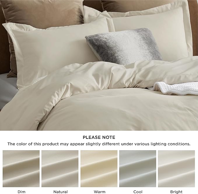 Bedsure Duvet Cover Oversized King Size - Only Includes 1 Duvet Cover (120"x98"), Hotel Luxury Soft Double Brushed All Season Bedding for Kids & Adults, Zipper Closure, NO Comforter, Linen