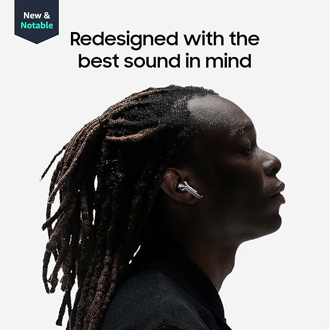 Samsung Galaxy Buds 3 Pro AI True Wireless Bluetooth Earbuds, Noise Cancelling, Sound Optimization, Redesigned Comfort Fit, White [US Version, Amazon Exclusive, 2Yr Warranty]