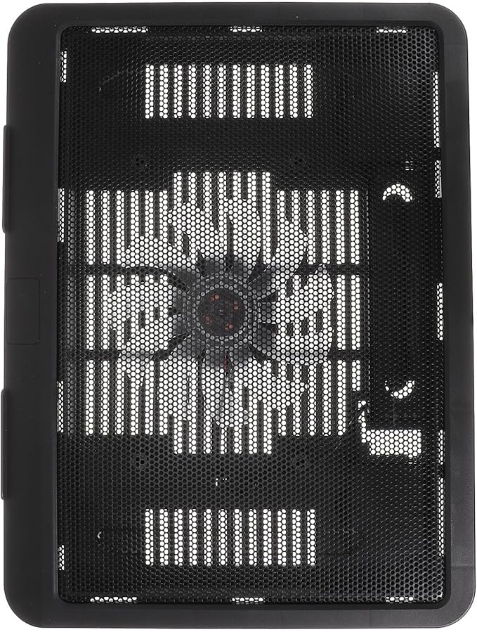 Alipis Silent Laptop Cooling Pad Stand with LED Fans, 14-inch Black Notebook Cooler for Gaming and Office Use, Multipurpose PC Holder Compatible with Laptops and Tablets