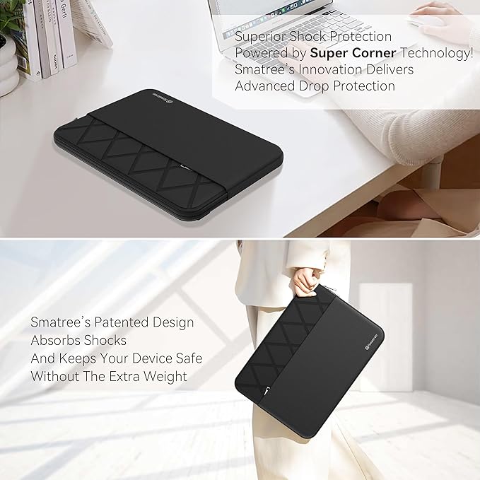 Smatree 13.3 inch Laptop Sleeve for Samsung Galaxy Book 3/2 360, Galaxy Chromebook 2/1, for Samsung GalaxyBook 2 Pro 360 5G/2 Pro, Protective Laptop Case with Accessory Pocket (E431)