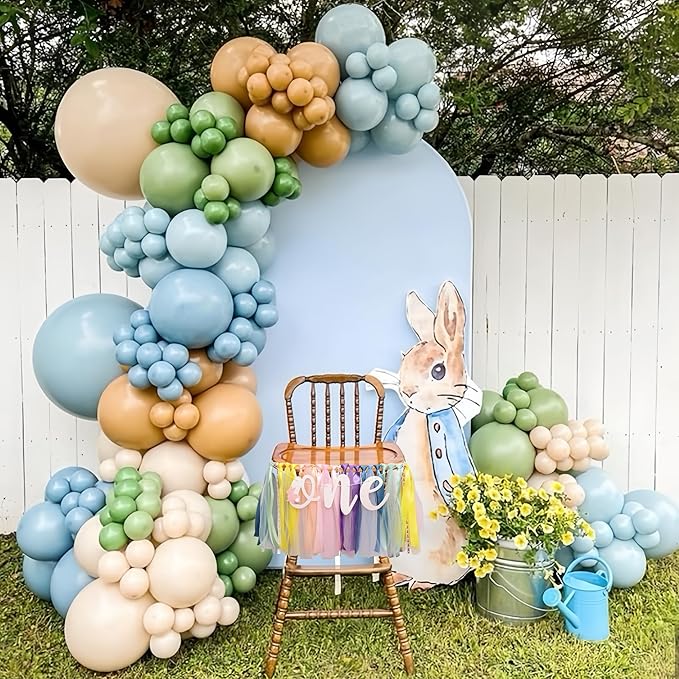 Bunny One Highchair Banner - Rabbit First Birthday Decor, Easter 1st Birthday High Chair Banner for Party, Anniversary, Cake Smash, Photo Prop