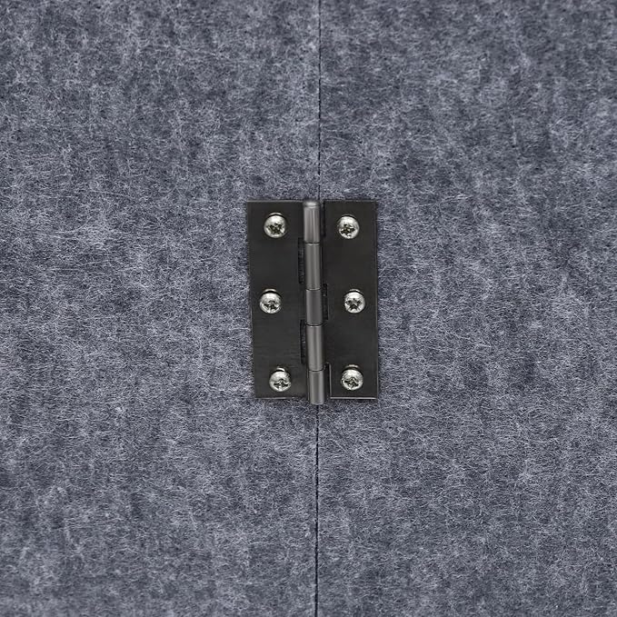 Desktop Soundproof Cover 31" H X 31" W X 31" L Recording Booth Portable Vocal Recording Booth with Double Sound Insulation Vocal Sound Absorbing Shield for Recording Studios, Offices（Blue+Gray）