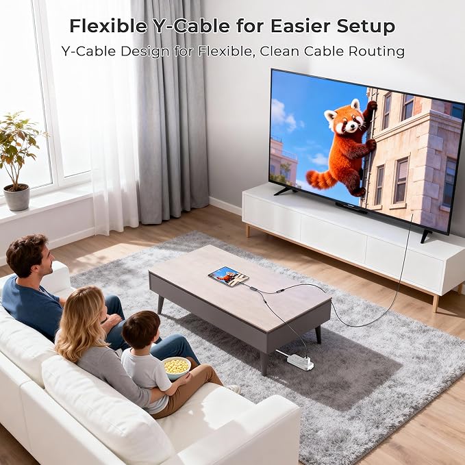 Basesailor USB C to HDMI Adapter,Type C to 4K HDMI with 100W PD Charger Multiport Converter,Compatible with Nintendo Switch,Steam Deck,iPhone 17 16 15,MacBook,iPad,Samsung S25 and Display Mode Devices