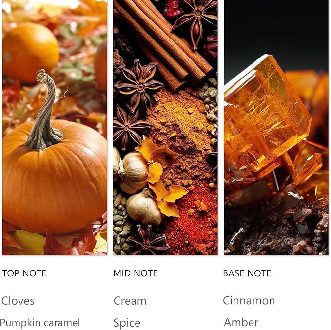 Tuqila Waterless Diffuser Oil Pumpkin Cream, Essential Scent Oil Usage Cold Air Waterless Diffuser, Luxury Air Scents Oils & Home Fragrance - Bottle120 ML, Natural Flavour