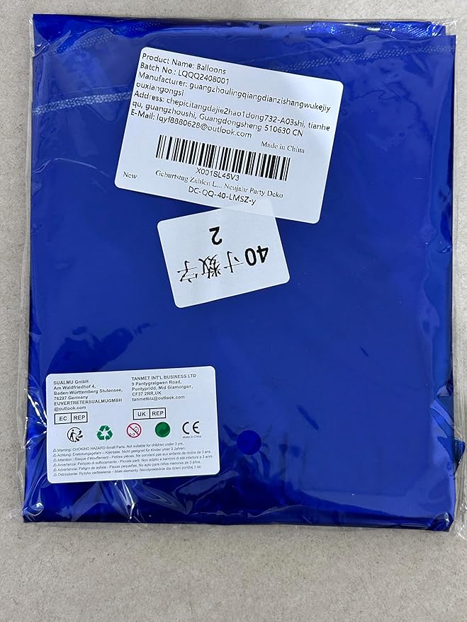 40 Inch Navy Blue Foil Balloon Number 9, Large Self Inflating Dark Blue Number Balloons 0-9 Helium Balloons Set for Boys 9th Birthday Men Anniversary Graduation Party Decoration Supplies