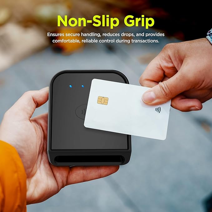 ENCASED Protective Case for Shopify Tap & Chip Card Reader (MagSafe Compatible) Black