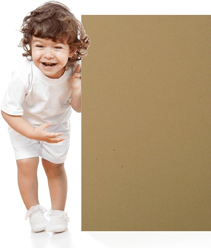 150 Brown Kraft Fiber 80# Cover Paper Sheets - 11" X 17" (11X17 Inches) Tabloid|Ledger|Booklet Size - Rich Earthy Color with Natural Fibers - 80lb/pound Cardstock - Smooth Finish