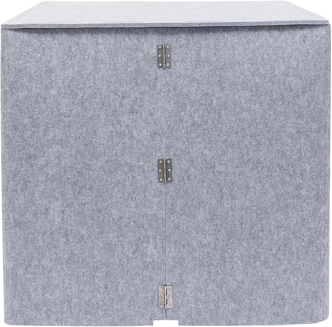 Desktop Soundproof Cover, Foldable Vocal sound absorbing shield, Isolation Booth for Voice Recording, Video Conferencing, Live Commentary, Musical Instrument Practice (Yellow+Gray)