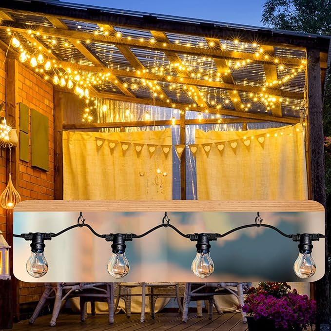 50 Pack Screw-in Hooks for Outdoor String Lights, Q Hangers Light Outside, Swivel Hanging Basket Patio with Safe Buckle Screw in Planter Eye Hook Wall Ceiling, Black