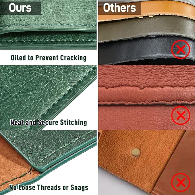 Green PU Leather File Folder for Documents,Important Document Folder with String Tie,Laptop Sleeve Notebook Case,Leather File Organizer, A4 Envelopes Filing Folder