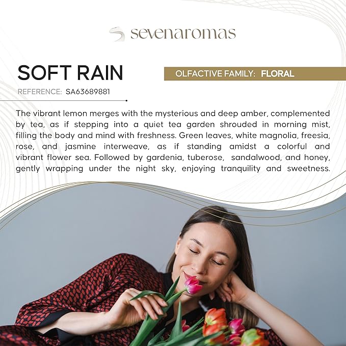 SevenAromas Hotel Scent Diffuser Oil, Luxury Hotel-Inspired Essential Oil for Aromatherapy & HVAC Diffusers – Premium Dropper Bottle - 45 ml 1.52 FL oz (Soft Rain)