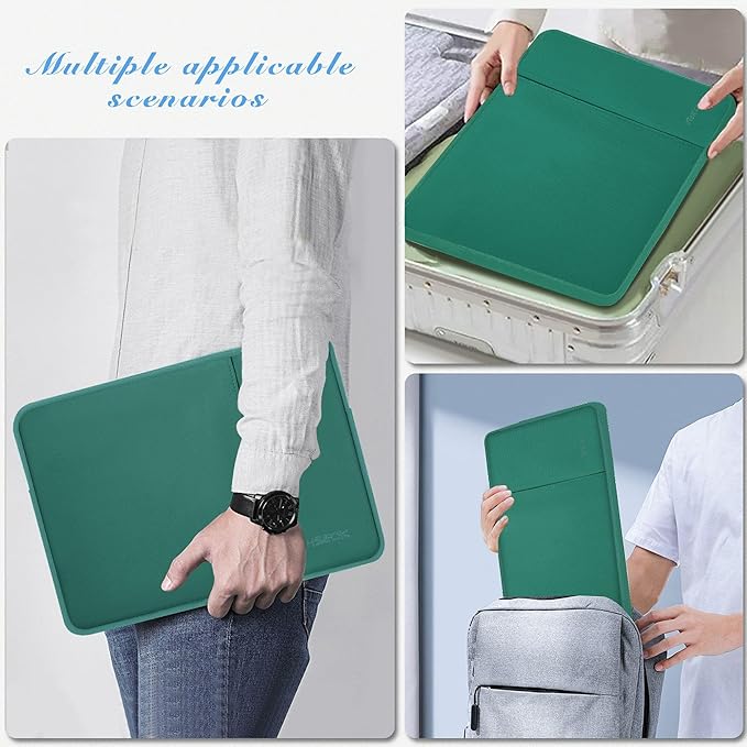 Hseok Laptop Case 15.6 Inch Sleeve, Shockproof Protective Water Repellent with Accessory Pocket,Compatible with Mac Pro 16 inch 2025-2019, Sleeve Bag for Most 15 15.6 16 Notebooks,D01E01