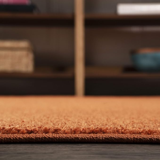JONATHAN Y Haze Solid Low-Pile Orange Indoor Area Rug 10x14, Coastal,Bohemian,Minimalist,Classic, Easy-Cleaning for Living Room,Bedroom,Kitchen,Pet Friendly,Non-Shedding (SEU100M-14)
