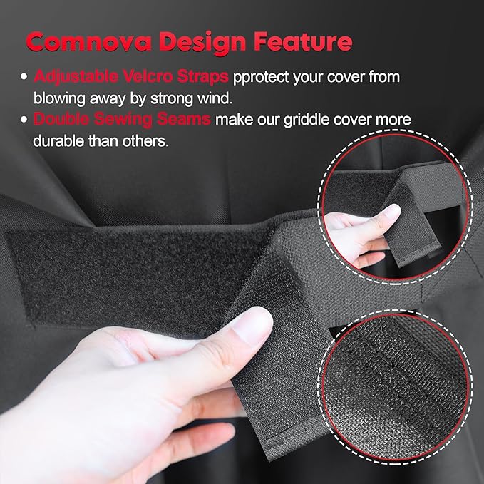 Comnova Grill Cover for Traeger Woodridge Pro - Premium Wood Pellet Smoker Cover for Traeger Waterproof & Heavy Duty, 600D Pellet BBQ Cover for Treager Woodridge Pro and Woodridge Elite (BAC776)