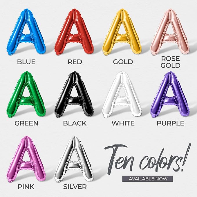 Letter Balloons - LOVE IS IN THE AIR 16" Inch Alphabet Letters Foil Mylar Balloon Valentines Day Party Banner (Purple)