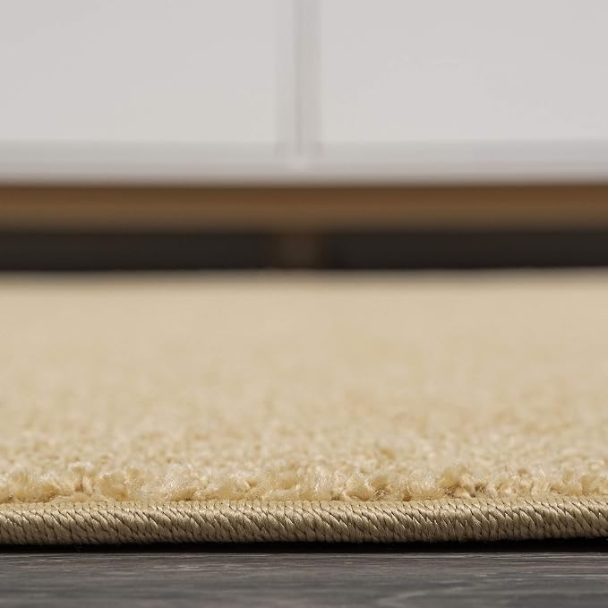 JONATHAN Y Haze Solid Low-Pile Mustard Indoor Area Rug 9x12, Coastal,Bohemian,Minimalist,Classic, Easy-Cleaning for Living Room,Bedroom,Kitchen,Pet Friendly,Non-Shedding (SEU100B-9)