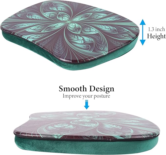 Jasenna Lap Laptop Desk - Portable Laptop Accessory with Pillow Cushion, Fits up to 15.6 inch Laptop, Media Slot, Micro-bead Cushion