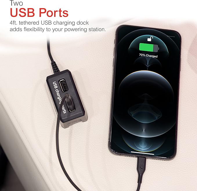 GE UltraPro 8 Outlet Surge Protector with USB Charging Dock, 2 USB Ports, 2160 Joules, 4' Cord, Black, 34117