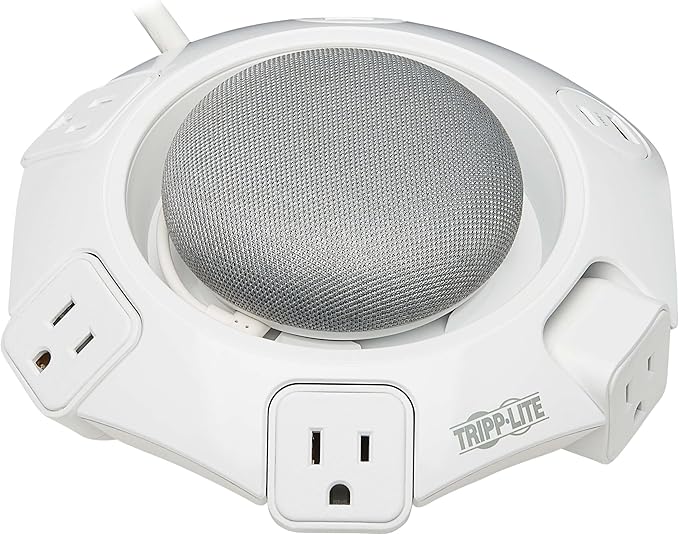 Tripp Lite Conference Surge Protector, 4 NEMA 5-15R Outlets, USB-C & 3 USB-A Ports, Micro-USB, 8 ft. Cord (TLP48USBCUFO)