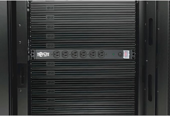 Tripp Lite 14-Outlet Rack Mount Surge Protector Power Strip PDU, 15A, 120V, 3000 Joules, 15ft Cord with 5-15P Plug, 1U Horizontal Rack Mount, Lifetime Manufacturer's Warranty (DRS-1215)