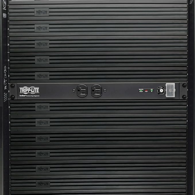 Tripp Lite 12-Outlet Rackmount PDU Isobar Surge Protector Power Strip, 20A, 3840 Joules, 15ft Cord with 5-20P Plug, 1U Rack-Mount, Lifetime Manufacturer's Warranty & $25,000 Insurance (IBAR12-20ULTRA)