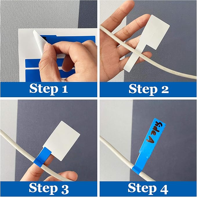 Mr-Label® (20 Sheets, 600 Labels) Red Self-Adhesive Cable Label - Waterproof | Tear Resistant | Durable - with Online Print Tool - for Laser Printer