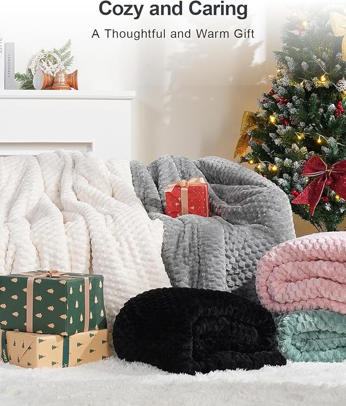 Super Fuzzy Soft Fleece Sherpa Weighted Blanket 15 lbs for Adults, 3D Imitation Turtle Shell Luxury Weighted Throw for Better Sleep, Dual Sided Cozy Heavy Blankets for Couch Bed, Sage Green, 60" x 80"