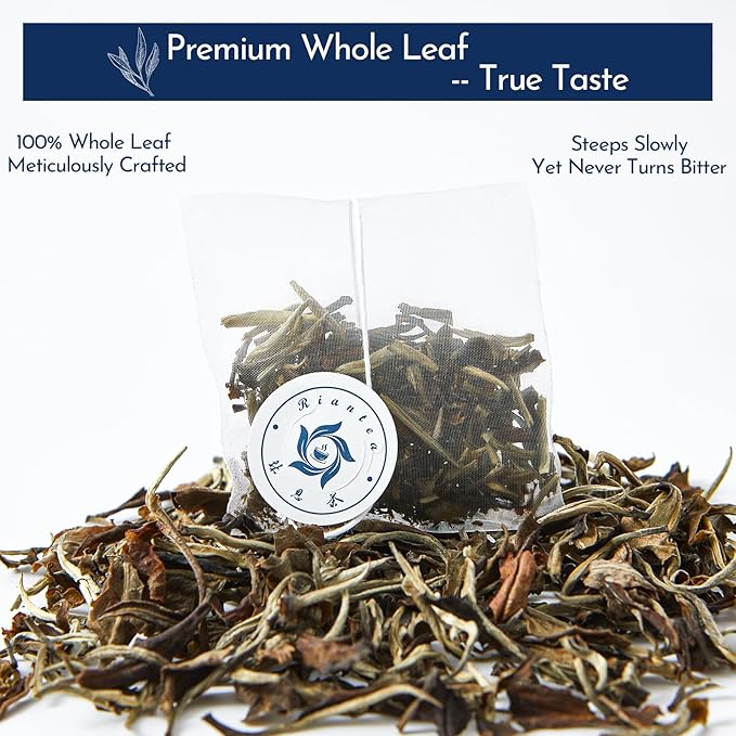 Rinatea Tea Gift Set - West Mt. Tea Selection-Tea Bag Sampler Variety Pack - Includes 6 Rich Flavors, 30 Tea Bags - Natural Loose Leaf Tea Sampler Gift Box for Tea Lovers